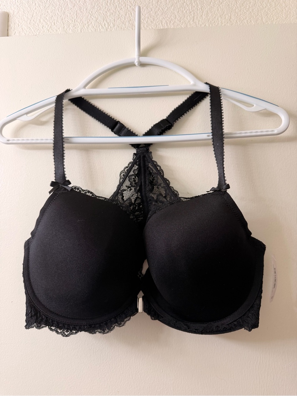 Adore Me Black Lace Racerback T-Shirt Bra